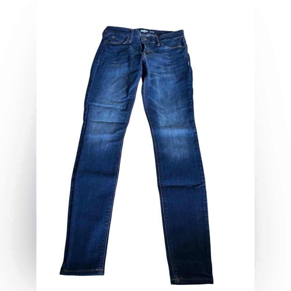 Old Navy Rockstar Super Skinny Dark Wash High Rise Skinny 4 Jeans - Picture 2 of 7